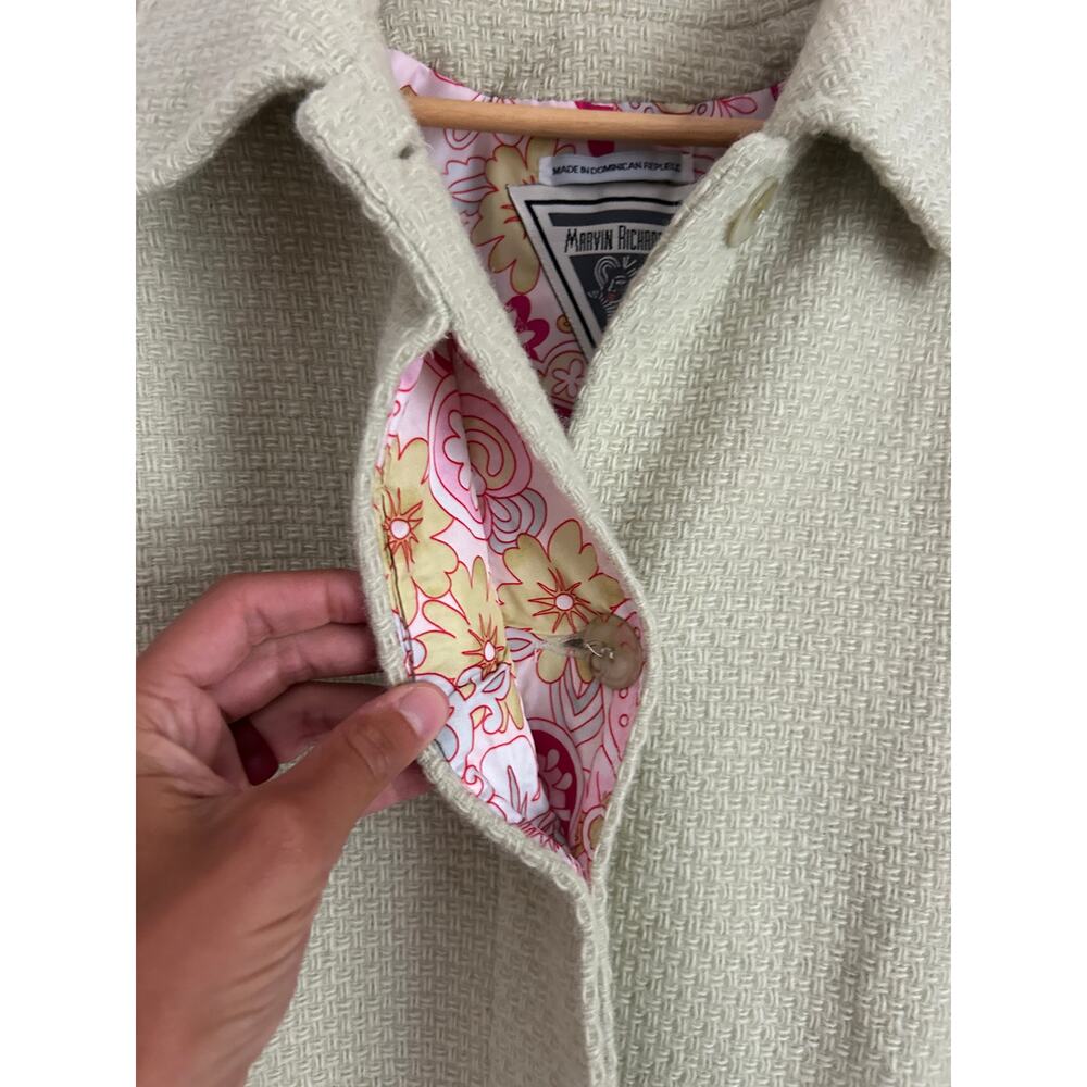 Vintage Marvin Richards Wool Blend Coat – Floral Lining – Women’s Large - Picture 5 of 8